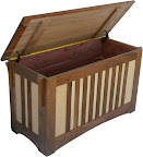 Mission Cedar Chest, Maple and Walnut Hardwood, Natural Finish