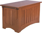Mission Cedar Chest, Cherry Hardwood, Red Finish