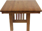 42 x 42 Mission Dining Table, Oak Hardwood, Medium Finish