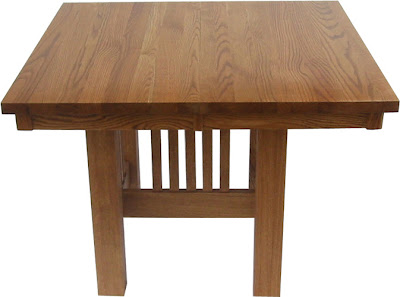 42 x 42 Mission Dining Table, Oak Hardwood, Medium Finish