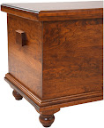 Spring Lotus Cedar Chest, Cherry Hardwood, Antique Finish