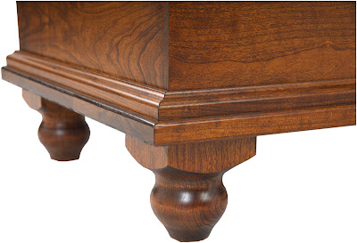 Spring Lotus Chest, Cherry Hardwood, Antique Finish