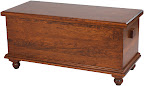 Spring Lotus Cedar Chest, Cherry Hardwood, Antique Finish