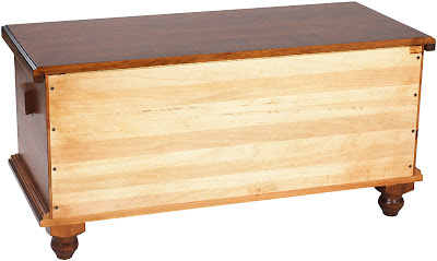 Spring Lotus Chest, Cherry Hardwood, Antique Finish