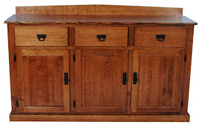 Mission Kitchen Buffet in Rustic Quarter Sawn Oak