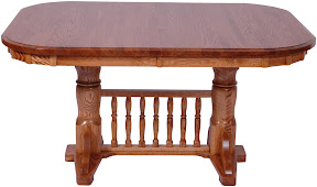 60 x 42 Riverside Dining Table, Oak Hardwood, Medium Finish