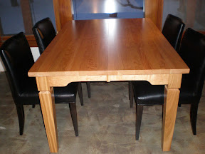 51 x 36 Harvest Table, Oak Hardwood, Cinnamon Finish