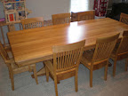 Woodland Dining Table & Lancaster Chairs, Oak Hardwood, Rustic Finish