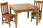 Kids Table, Oak Hardwood, Medium Finish