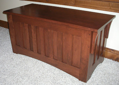 Mission Chest, Oak Hardwood, Lexington Finish