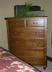 Lotus Dresser, Quarter Sawn Oak Hardwood, Rustic Finish