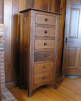 Distressed Wood Finish on Entertainment Center