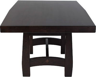 66 x 40 Montreal Dining Table, Timber Edge, Oak Hardwood, Custom Finish