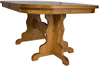 60 x 42 Colonial Mission Dining Table, Oak Hardwood, Medium Finish