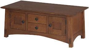 Edmonton Coffee Table in Mahogany Quatrer Sawn Oak
