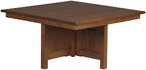Compact Table and Seating in Rustic Quarter Sawn Oak