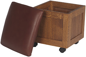 Compact Table and Seating in Rustic Quarter Sawn Oak