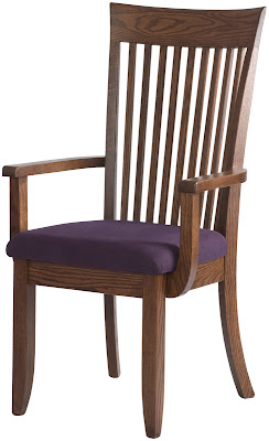 Lancaster Dining Chair with Custom Fabric Seats