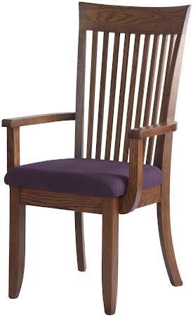 Lancaster Dining Chair with Custom Fabric Seats