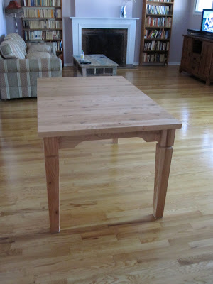 55 x 35 Harvest Dining Table in Custom Knotty Oak