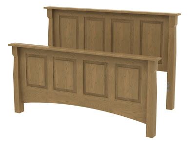 Catalina Bed in Simulated Natural Cherry