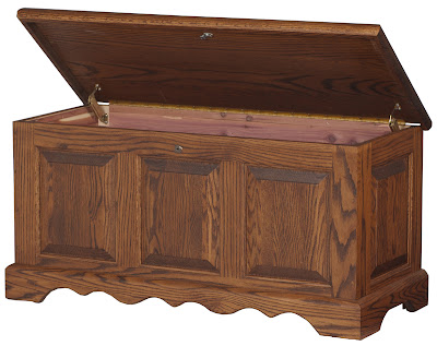 Hope Chest Shown in Autumn Oak