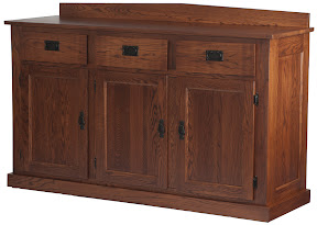 Mission Kitchen Buffet in Autumn Oak