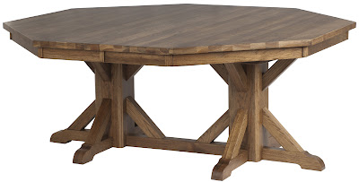 72 x 72 Alexandria Dining Table with Custom Tabletop, in Sunset Hickory