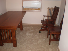 70 x 32 Mission Table in Mahogany Oak