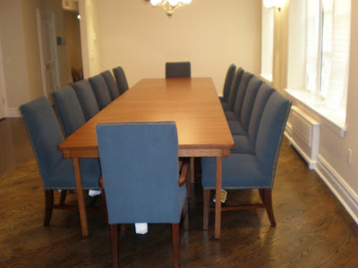 120 x 48 Mission Table in Mahogany Quarter Sawn Oak