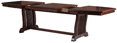 90 x 42 Western Dining Table in Mocha Walnut