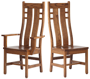 Seneca Dining Chair in Medium Oak