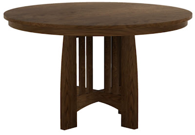 Sonora Round Dining Table in Simulated Rustic Oak