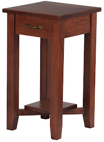 Granada End Table in Chocolate Cherry