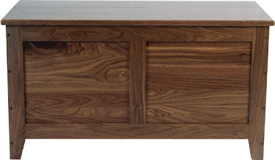 Shaker Chest, Walnut Hardwood, Natural Finish