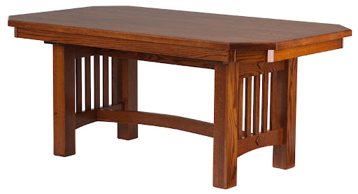 58" x 36" Albany Mission Table in Medium Quarter Sawn Oak