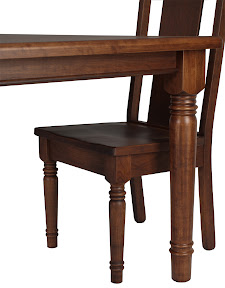 Farmhouse Dining Table  and Chairs in Bing Cherry
