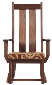 Custom Seneca with Fabric Seat, in Oil & Wax Walnut