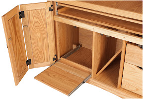 Mission Armoire Desk, Oil & Wax Oak
