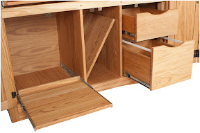 Mission Armoire Desk, Oil & Wax Oak