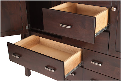 50" x 50" Dakota Dresser in Mocha Walnut, Custom Hardware