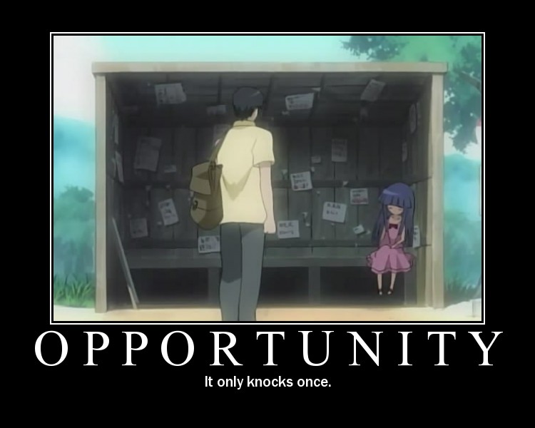Opportunity If you want to read the article, you have to click the picture. =-P