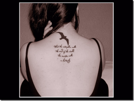 inspirational word tattoos