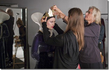 BTS Olivia Wilde as the Evil Queen for Disney Parks