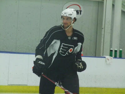 Kevin Marshall skates at Flyers Prospect Camp