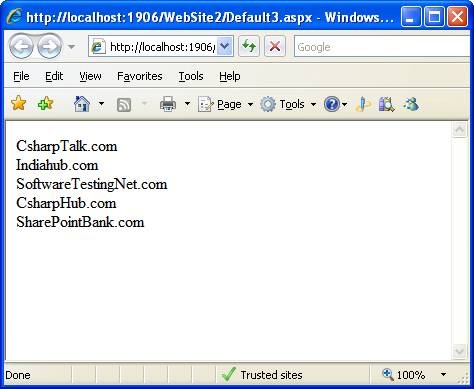 How to Use Arrays in ASP.NET using C#