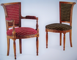 Fauteuil et chaise Directoire