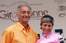 Giuseppe Rivolta con Fabiana Luperini, maglia rosa 2008 - Foto Nicola Ianuale