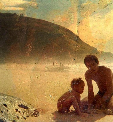 Pinduca e papai na prainha
