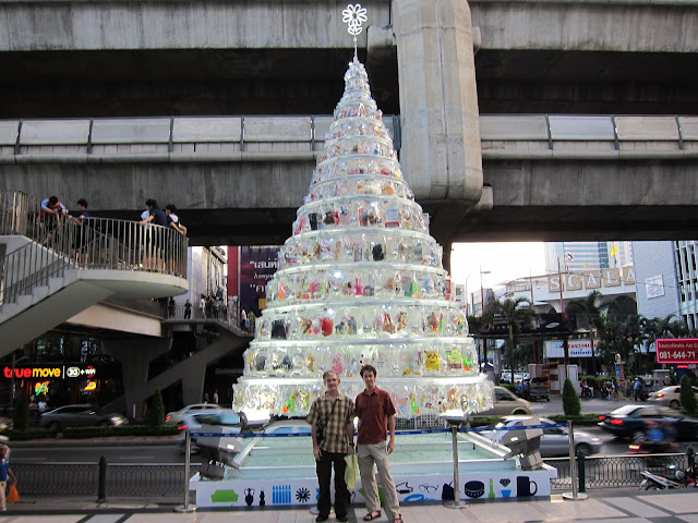 Plastic bag Christmas tree, Bangkok